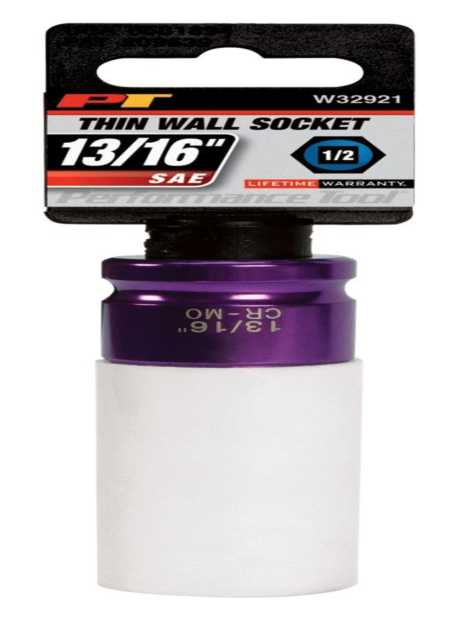 Performance Tool W32921 1/2-Inch Impact Drive 13/16-Inch Thin Wall Socket - Image 1