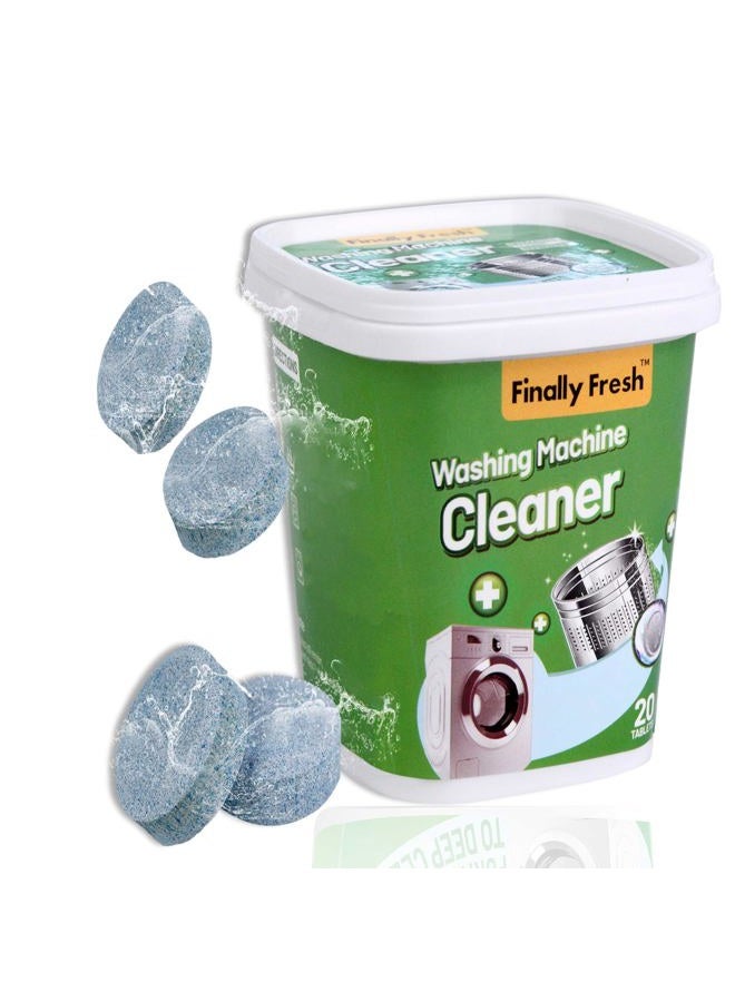 Finally Fresh Washing Machine Cleaner for Front/Top loaders, 20 Packs Washer Cleaner for Sensitive Skin, Suitable for All HE Washing Machines Include - Image 1