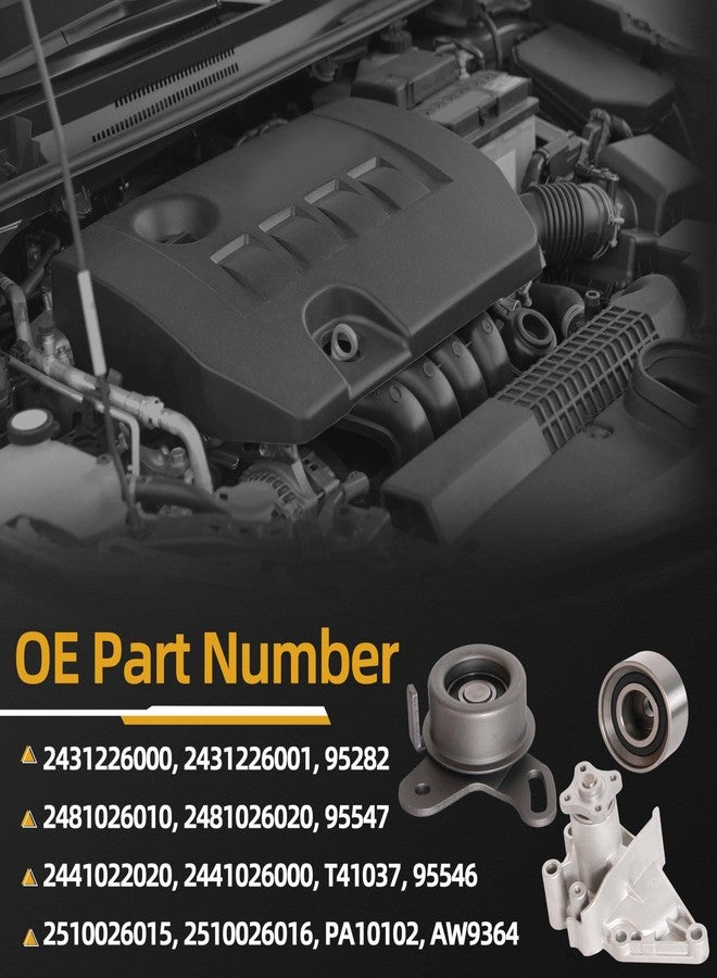 JAVOUKA Timing Belt Kit With Water Pump Fits for Hyundai Accent 2001-2011 For Kia Rio 2006-2011 For Rio5 2006-2011 L4 1.6L For Hyundai Accent 1996-1997 L4 1.5L OE#95282 95547 95546 AW9364 - Image 3