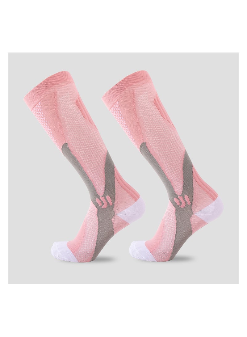 KUYING Outdoor Cycling Fitness Slim Leg elastic Compression Socks Football Socks 