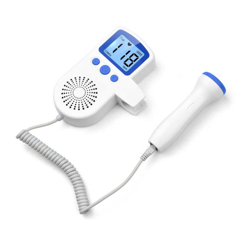 3.0MHz Portable Fetal Doppler for Home Noise Reduction Baby Heart Monitor for Pregnancy Handheld Baby Heartbeat Detector with Headphone Jack - Image 5