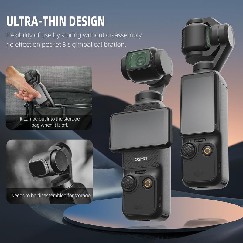 REYGEAK Black Mist Filter for DJI Osmo Pocket 3, Creative Diffusion Filter Beauty Soft Filters for DJI Osmo Pocket 3 Accessories, Lightweight aluminum frame - Image 4