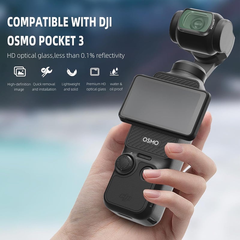 REYGEAK Black Mist Filter for DJI Osmo Pocket 3, Creative Diffusion Filter Beauty Soft Filters for DJI Osmo Pocket 3 Accessories, Lightweight aluminum frame - Image 3