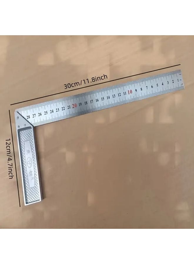 11.81 بوصة مسطرة مربعة مسطرة زاوية 300 مم أداة نجارة سميكة - Image 4