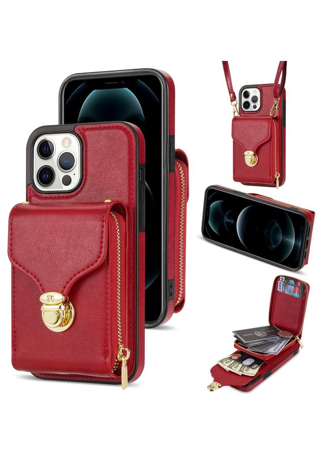 اس-توب جراب لهاتف iPhone 13 Pro Max مزود بسحاب ومحفظة بطاقات معدنية - Image 1