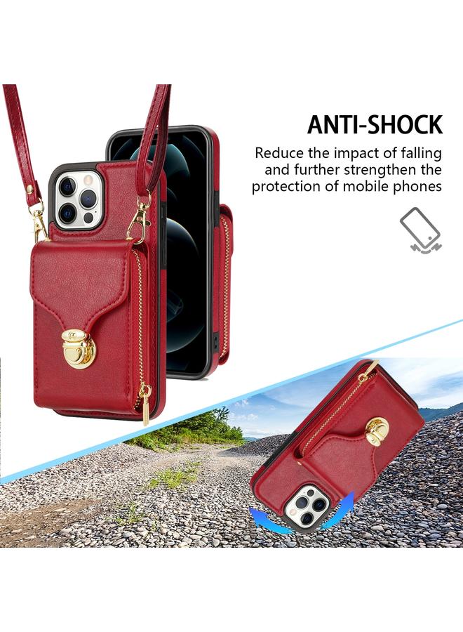 اس-توب جراب لهاتف iPhone 13 Pro Max مزود بسحاب ومحفظة بطاقات معدنية - Image 3