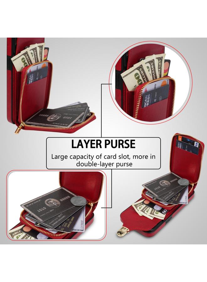 اس-توب جراب لهاتف iPhone 13 Pro Max مزود بسحاب ومحفظة بطاقات معدنية - Image 5