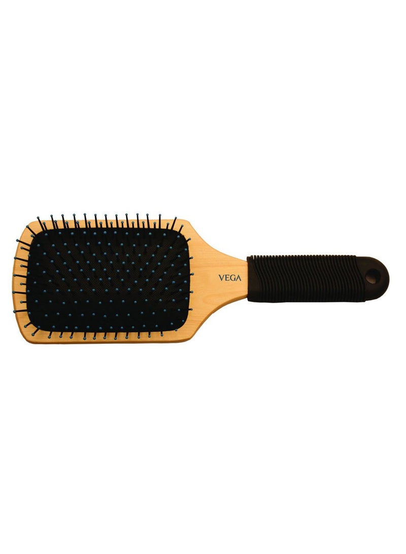 NIBEMINENT Premium Collection Paddle Hair Brush Black/Brown 