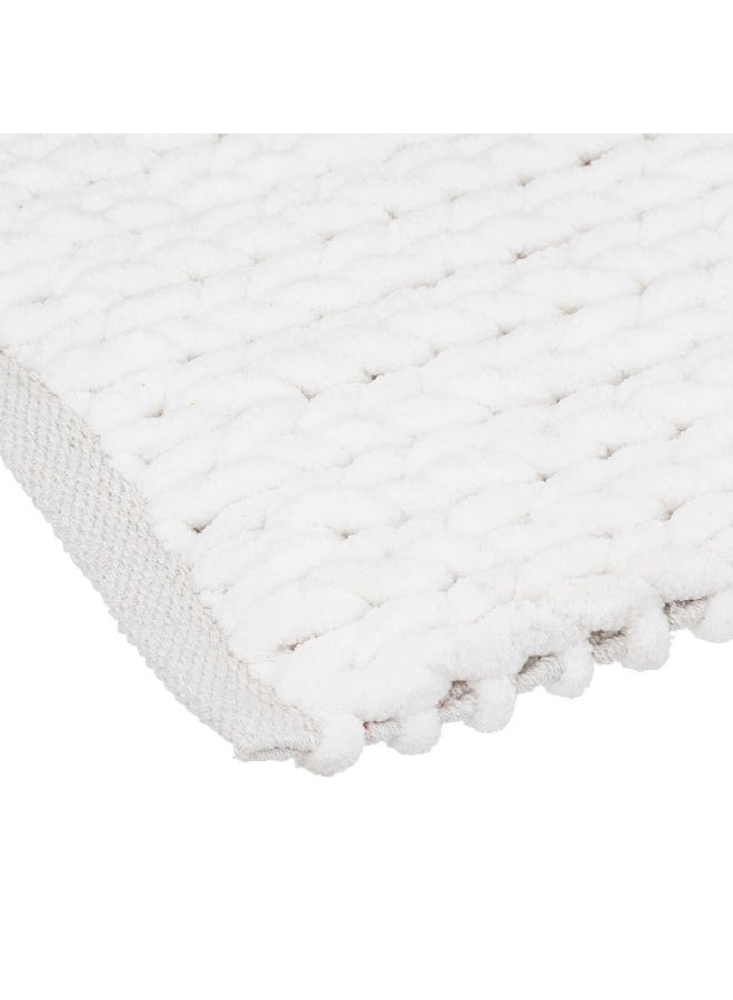 Five Simply Smart Thick Rectangular Bath Mat White 50 x 120 cm 174727A - Image 2