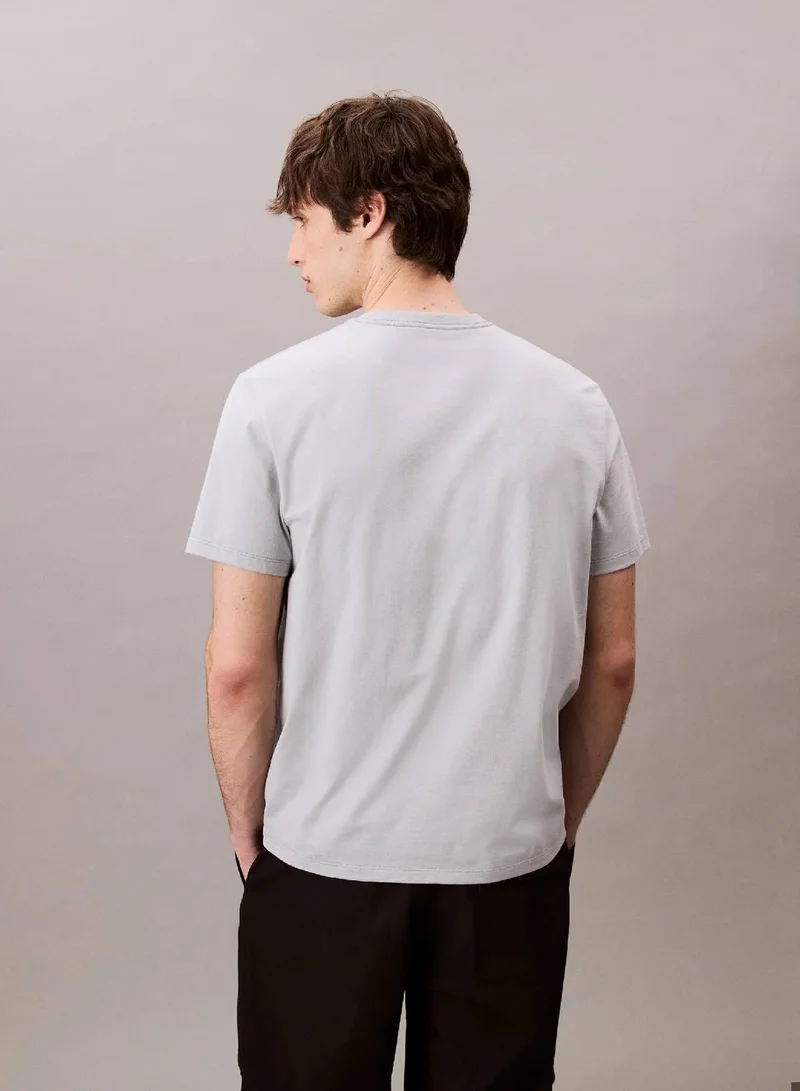 Calvin Klein Jeans Quarry Monogram Logo Easy Tee for Men | Best Price UAE