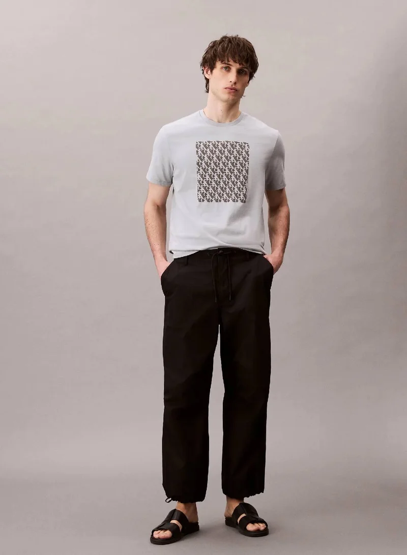 Calvin Klein Jeans Quarry Monogram Logo Easy Tee for Men | Best Price UAE