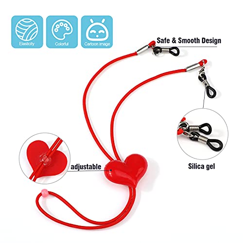 Hifot 10 Pack Eyeglasses Strap Eyewear Retainer for Girls, Kids Adjuster Stretchy Glasses Strap, Mask Chain Lanyard Cord - Image 4