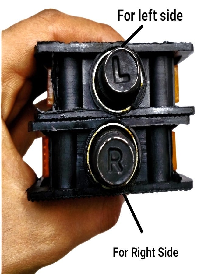 CYIDER Durable Black Pedal Pair for 10T,12T,14T,16T,20T Cycles | Sturdy & Anti-Slip | L & R Labeled Spindles - Image 2