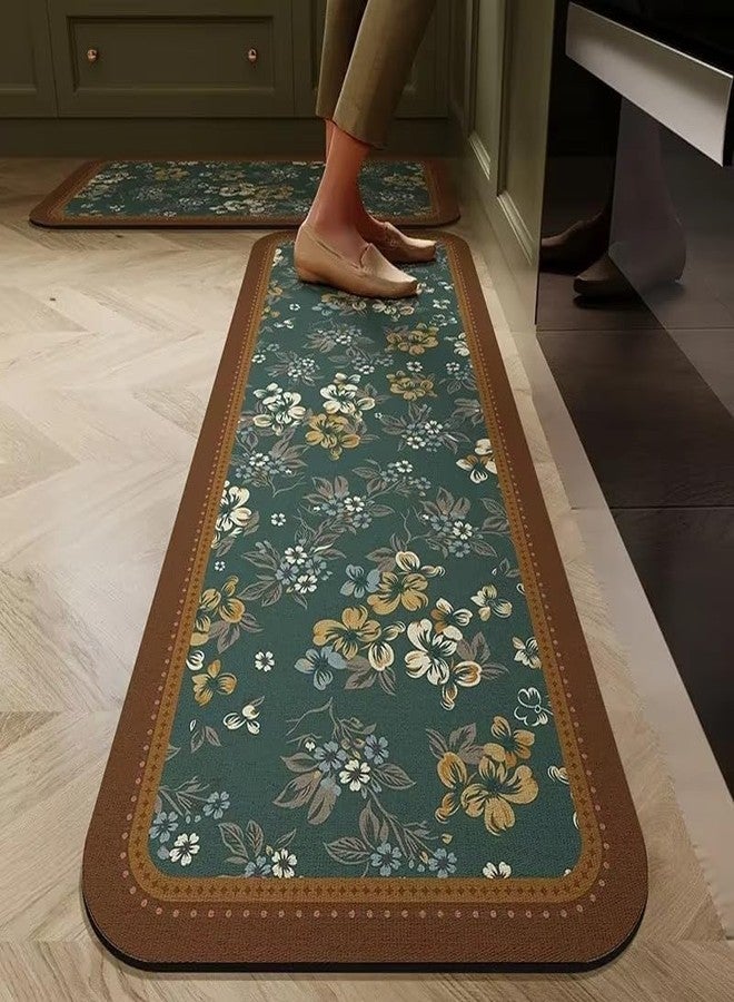Proxin Kitchen Mat for Floor Set of 2 Pcs | Waterproof Memory Foam Kitchen Rugs | Non-Skid, Soft Absorbent Rugs for Kitchen, Laundry, and Hallway (118x38cm, 58x38cm) - Image 1