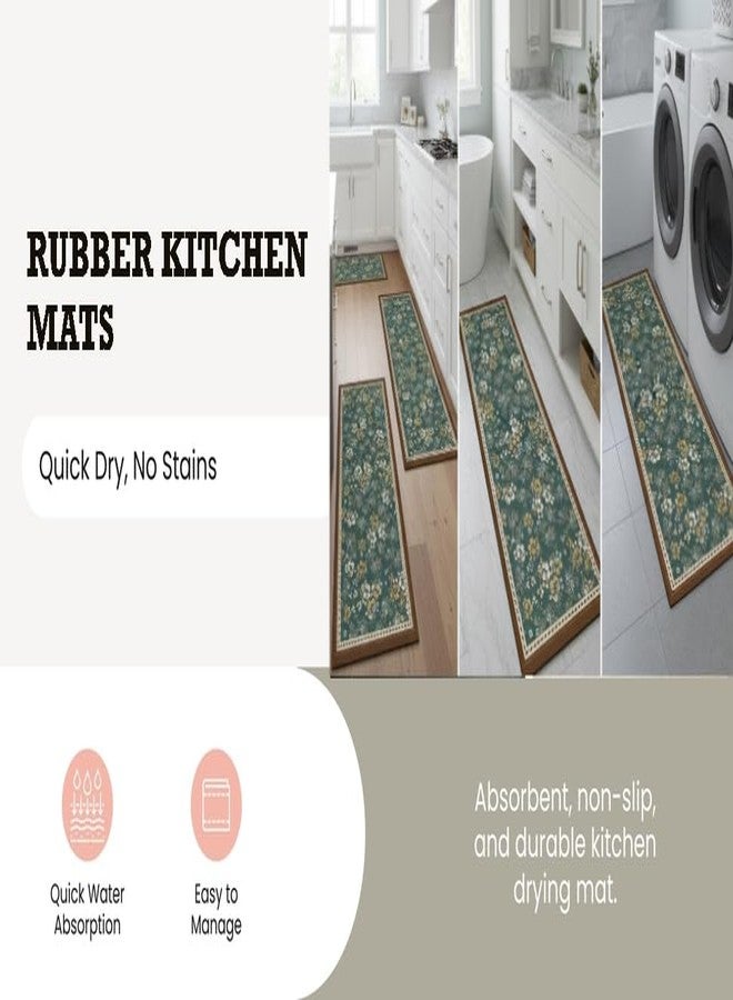 Proxin Kitchen Mat for Floor Set of 2 Pcs | Waterproof Memory Foam Kitchen Rugs | Non-Skid, Soft Absorbent Rugs for Kitchen, Laundry, and Hallway (118x38cm, 58x38cm) - Image 3