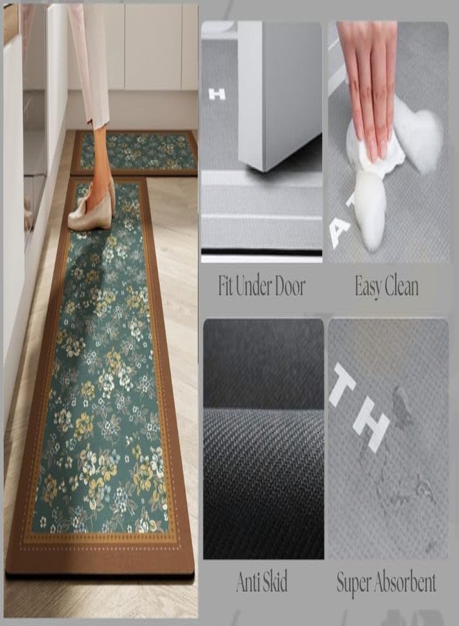 Proxin Kitchen Mat for Floor Set of 2 Pcs | Waterproof Memory Foam Kitchen Rugs | Non-Skid, Soft Absorbent Rugs for Kitchen, Laundry, and Hallway (118x38cm, 58x38cm) - Image 4