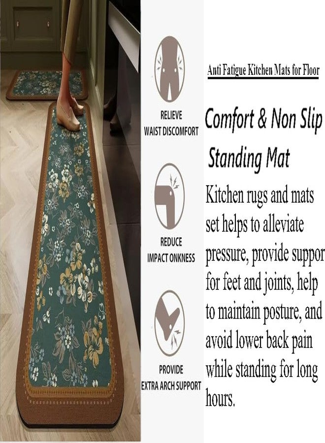 Proxin Kitchen Mat for Floor Set of 2 Pcs | Waterproof Memory Foam Kitchen Rugs | Non-Skid, Soft Absorbent Rugs for Kitchen, Laundry, and Hallway (118x38cm, 58x38cm) - Image 5