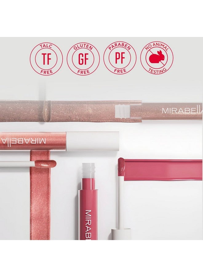 Mirabella Luxe Advanced Formula Moisturizing Lip Gloss, Long-Lasting Lip Gloss With A Glossy, Non-Sticky, And Shiny Finish Hydrates With Vitamin E, Jojoba, And Sweet Almond Oil, Posh - Image 5