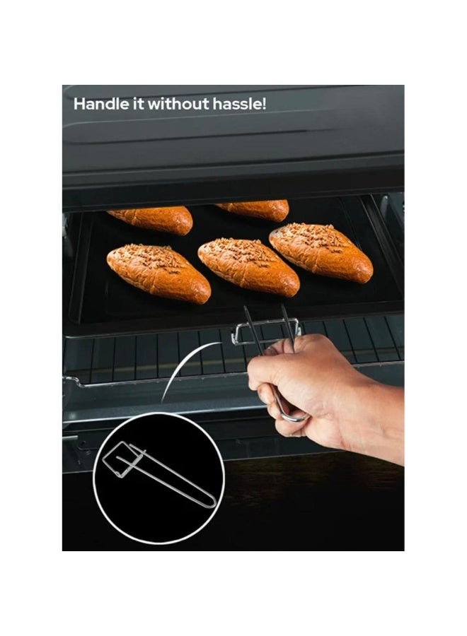 Tradeo 36L Electric Oven 1300W with Rotisserie, Timer & Thermostat, Baking Tray & Grill Rack White - Image 4