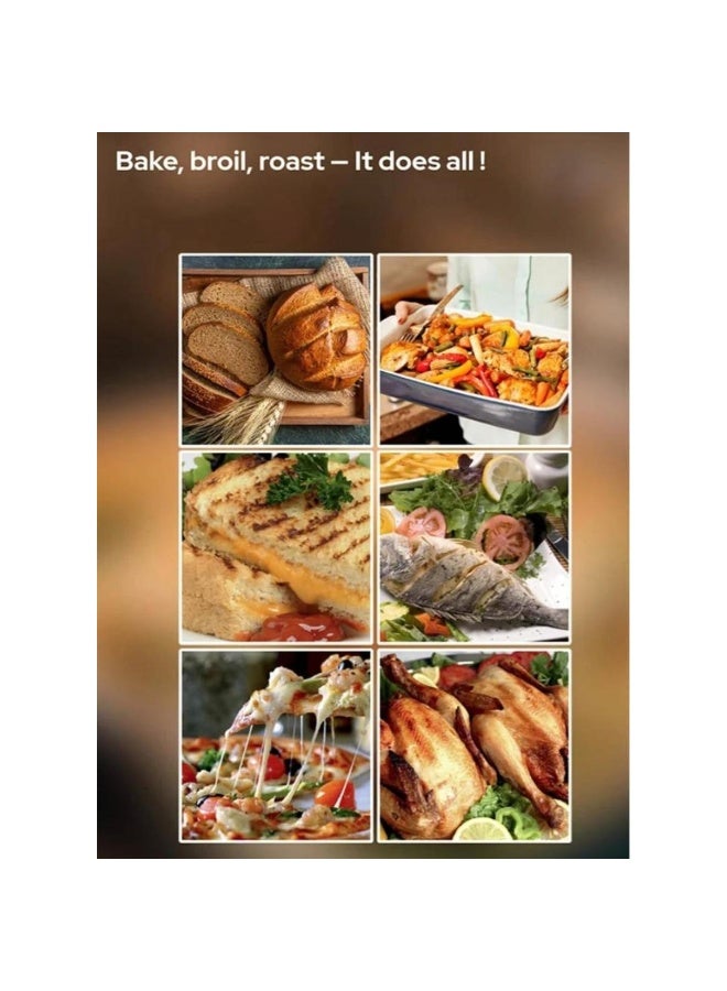 Tradeo 36L Electric Oven 1300W with Rotisserie, Timer & Thermostat, Baking Tray & Grill Rack White - Image 3
