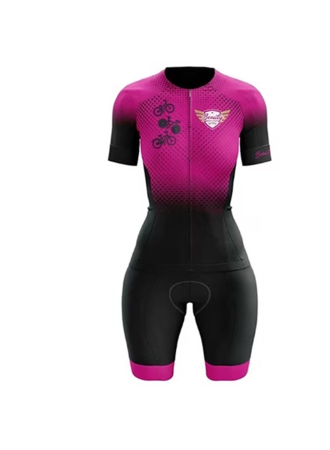 KUYING GR New Summer Outdoor Sunscreen Moisture Absorption Quick Drying Bicycle Women's Cycling Clothing Set  - Image 1