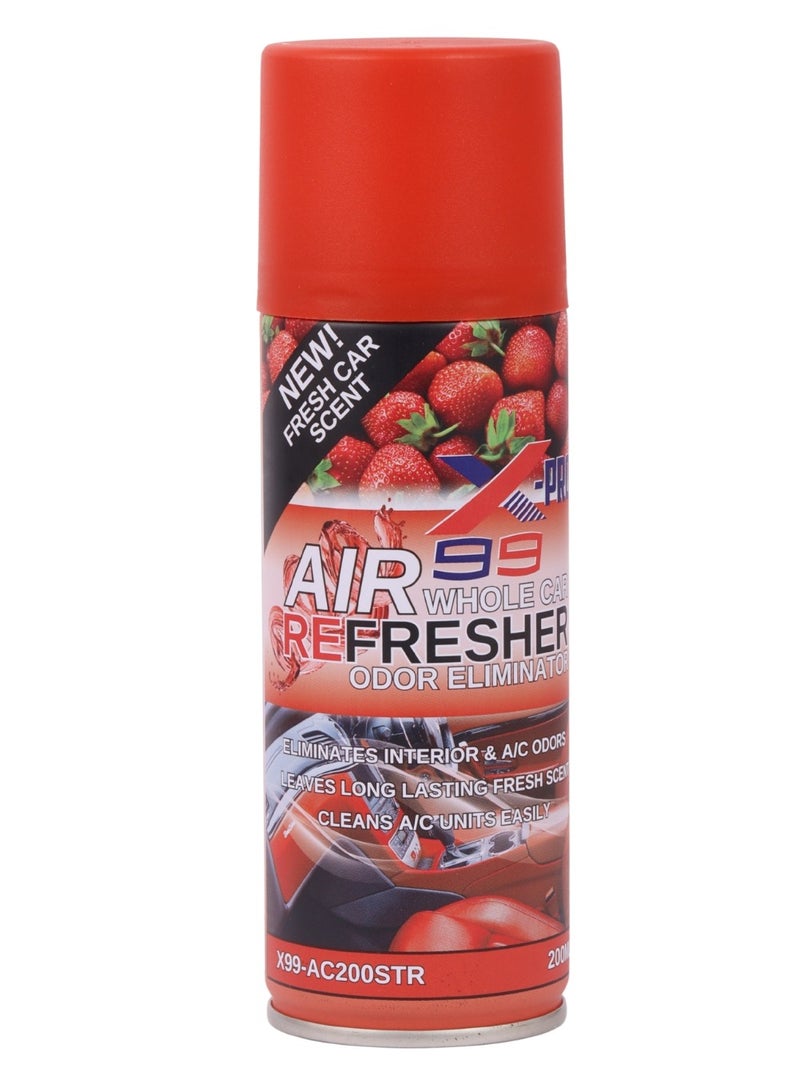 Xpro Car Freshener And Dir Conditioner Cleaner With Strawberry Scent, A Powerful Formula That Removes All Unpleasant Odors, 200Ml - Image 1