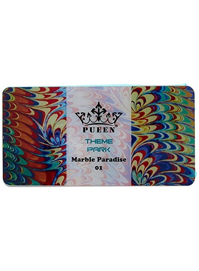 PUEEN Nail Art Stamping Plate Marble Paradise 01 Theme Park Collection 125X65Mm Unique Nailart Polish Stamping Manicure Image Plates Accessories Kit Bh000715 - Image 4