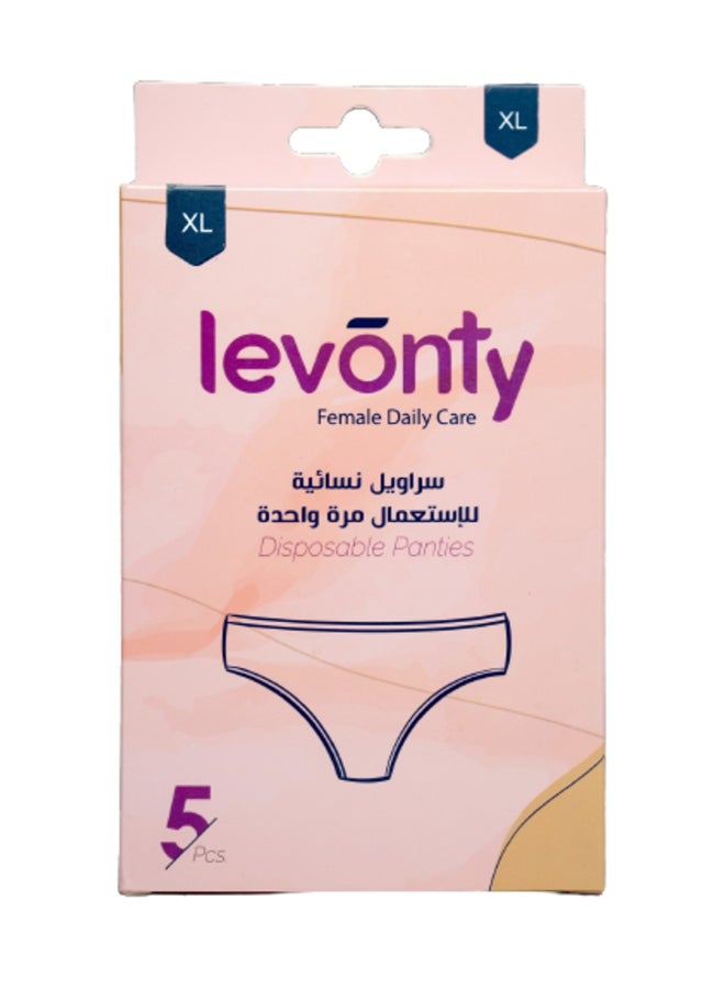 هولينز ليفونتي، سراويل نسائية، للاستعمال الواحد، كبير جدا - 5 قطع  - Image 1