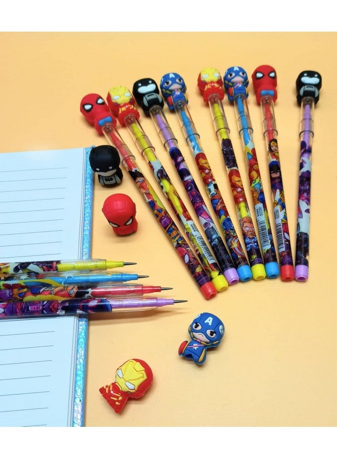 Tera13 TERA 13 Birthday Return Gifts Pencil Set For Boys(24 Pcs) Multicolor Pencil For Kids,Stack Pencil,Writing&Drawing Pencil For School, Stationary Items, Pencil For Boys&Kids - Image 3
