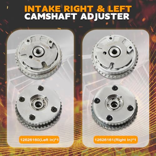 PANGOLIN 4PCS Cam Phaser 12626160 12626161 12624464 Intake & Exhaust Camshaft Adjuster Timing Cam Gear Variable Cam Sprockets for Cadillac CTS STS ATS SRX XTS G6 V6 3.0L 3.6L - Image 4