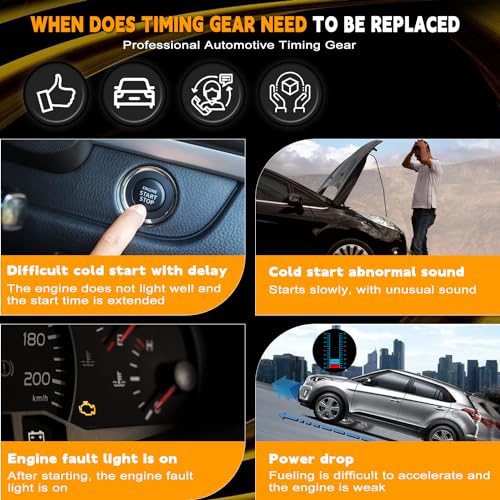 PANGOLIN 4PCS Cam Phaser 12626160 12626161 12624464 Intake & Exhaust Camshaft Adjuster Timing Cam Gear Variable Cam Sprockets for Cadillac CTS STS ATS SRX XTS G6 V6 3.0L 3.6L - Image 5