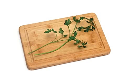 Lipper International Bamboo Wood Kitchen Cutting and Serving Board with Non-Slip Cork Backing, Small, 11-3/4" x 7-3/4" x 5/8" - Image 3