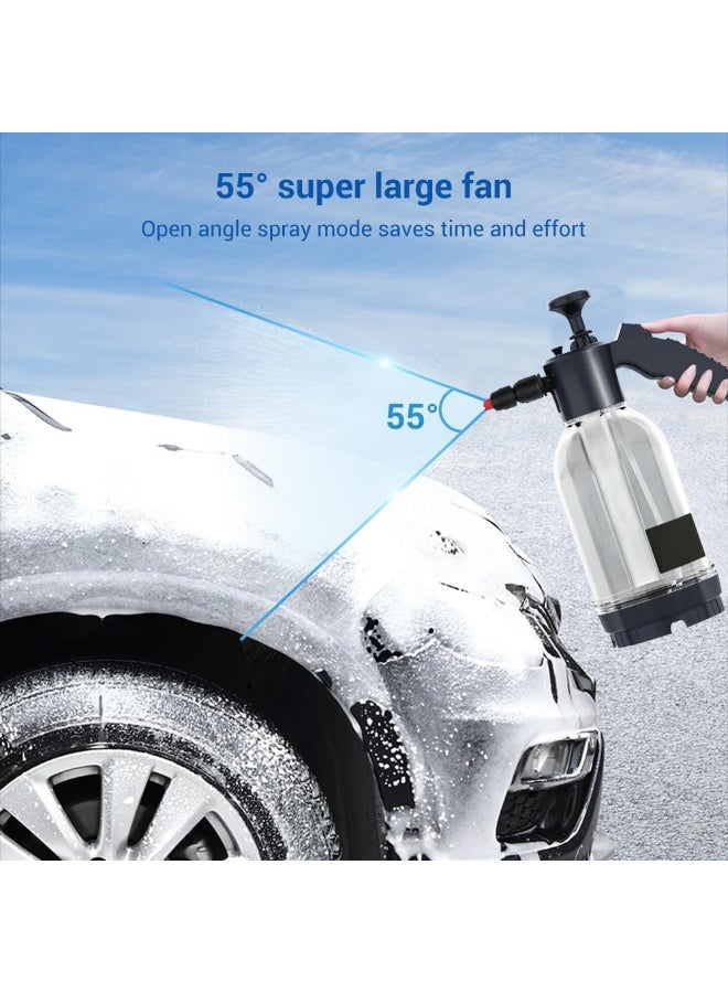 ZERIFAM Garden Pump Sprayer - Hand Pressure Spray, Spray Bottle With 2 Nozzles, Foam Spray Can Suitable For Household Cleaning, Flower Watering And Car Washing. (White) - Image 5