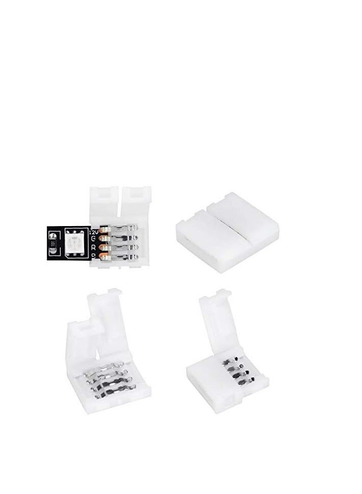 10pcs 4 Pin RGB LED Strip Connector Extension Wire Solderless Gapless 100cm Wire for 5050 SMD Strip Multicolor 4Winhsen - Image 1