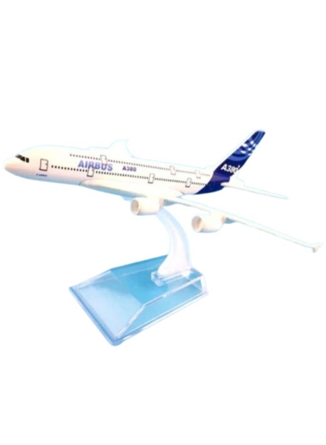 حديقة الألعاب لعبة نموذج طائرة معدنية مصبوبة للأطفال، نموذج طائرة قابل للسحب مع تأثير ضوئي، نموذج طائرة واقعي للأولاد والبنات، لعبة طائرة صغيرة متينة بجسم معدني هدية للأطفال، لعبة طائرة تعليمية قابلة للتجميع - Image 1