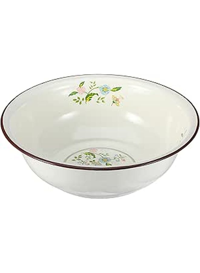 Vintage Enamel Mixing Bowl 28cm Thickened For Dough Preparation And Food Storage - Image 1