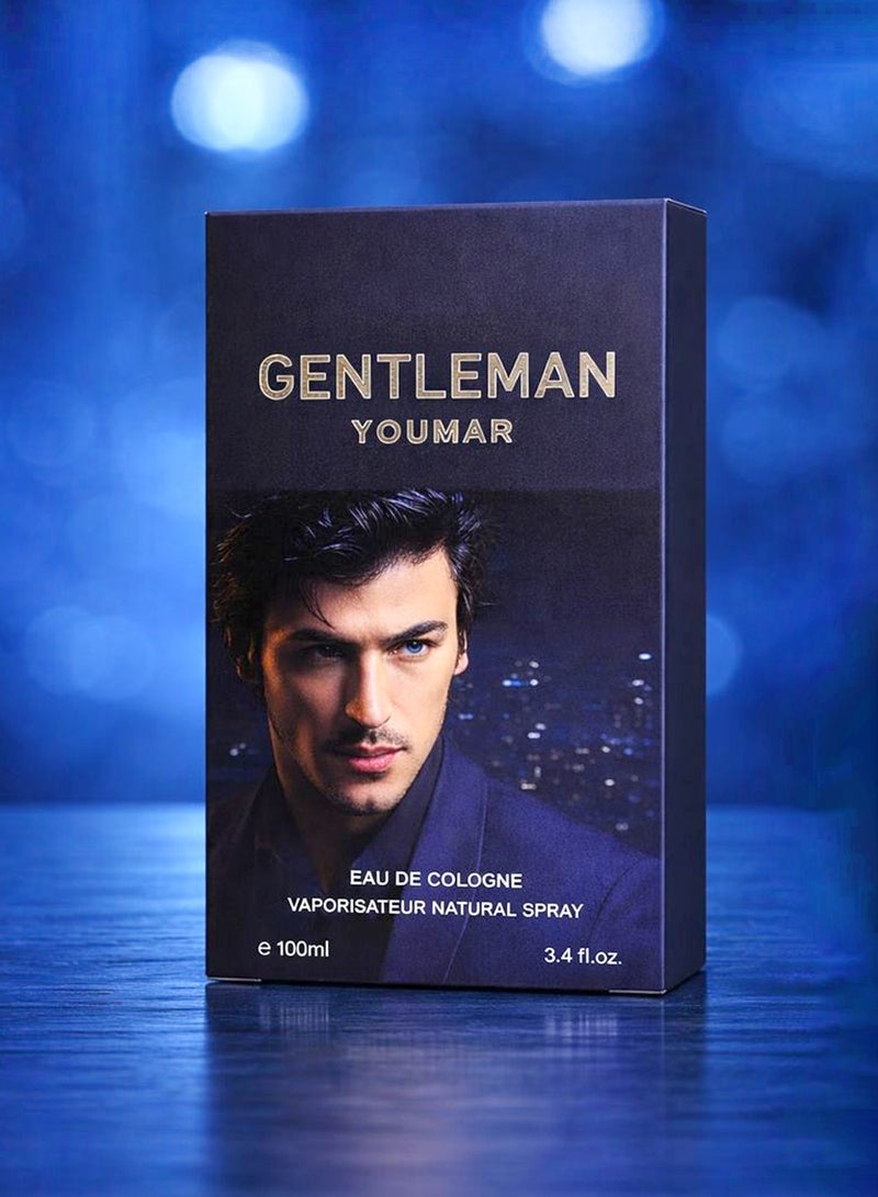 YOUMAR Luxury Men’s Perfume 100ml – Aromatic, Powdery & Balsamic Fragrance | Long-Lasting Premium Gift for Him | Youmar Gentleman No. 1019 - Image 3