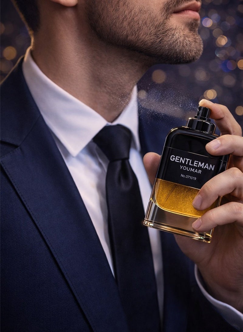 يومار جنتلمان رقم 071019 عطر رجالي فاخر 100 مل – عطر عطري بودري بلمسات بلسمية | هدية فاخرة تدوم طويلاً له - Image 3