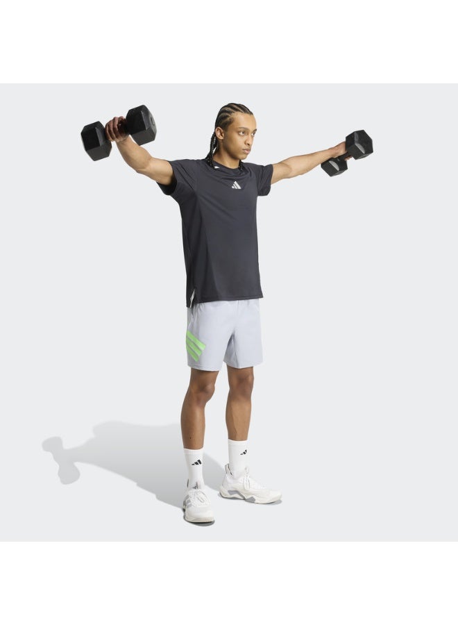 Adidas GYM+ 3S SHORT       HALSIL/LIMBUR - Image 4