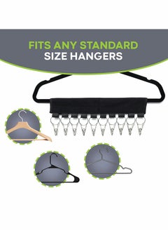 KASTWAVE 2 Pack 10 Baseball Cap Holder Hat Organizer Cap Organizer Hanger for Closet Storage for Room Closet Holder Clips to Hang Hats Ball Caps Winter Beanie Accessories  - Image 2
