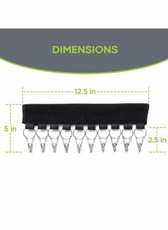 KASTWAVE 2 Pack 10 Baseball Cap Holder Hat Organizer Cap Organizer Hanger for Closet Storage for Room Closet Holder Clips to Hang Hats Ball Caps Winter Beanie Accessories  - Image 3