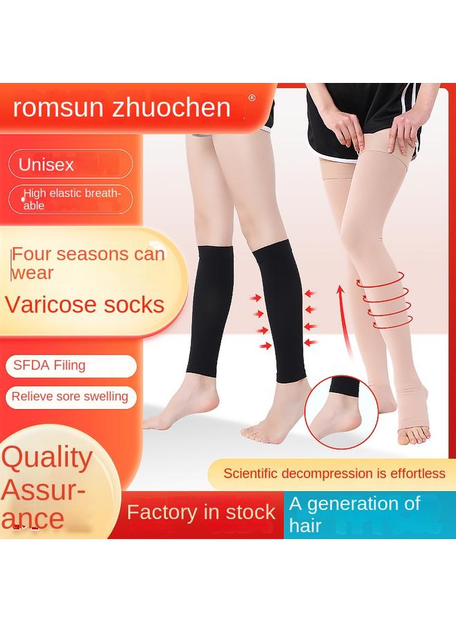 Bluejw Zhuo Chen Pantyhose Vein Anti-varicose Stretch Socks Women And Men Tight Shaping Compression Pressure Thrombosis Factory  - Image 2