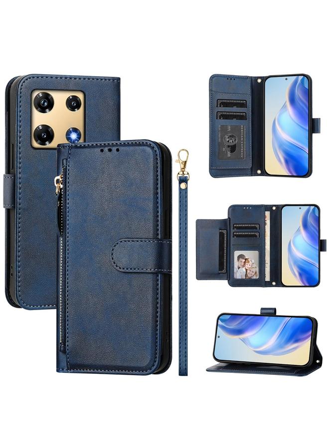 Zaboon Case For Infinix Note 30 Pro Multi-Card Slots Zipper Wallet Leather Phone Case - Image 1