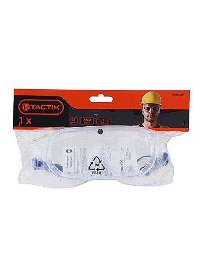 Tactix Polycarbonate Lens High Quality Durable Safety Goggle Clear 6 x 25.4 x 15.6 cm 480161 - Image 2