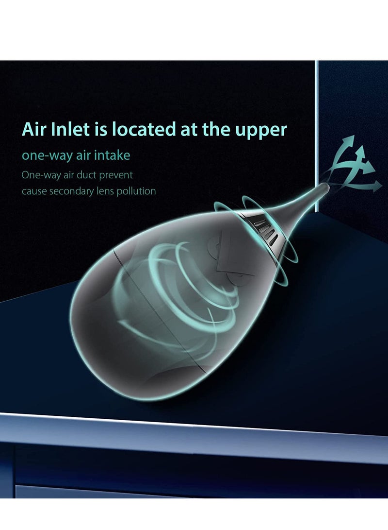 KASTWAVE Air Blower Dust Blaster for Digital, Filter Air Blower with Filter Tumbler Design Lens Cleaning Blower, Compressed Air, for Nikon Sony Canon Cameras Lens Cleaning, Black - Image 4