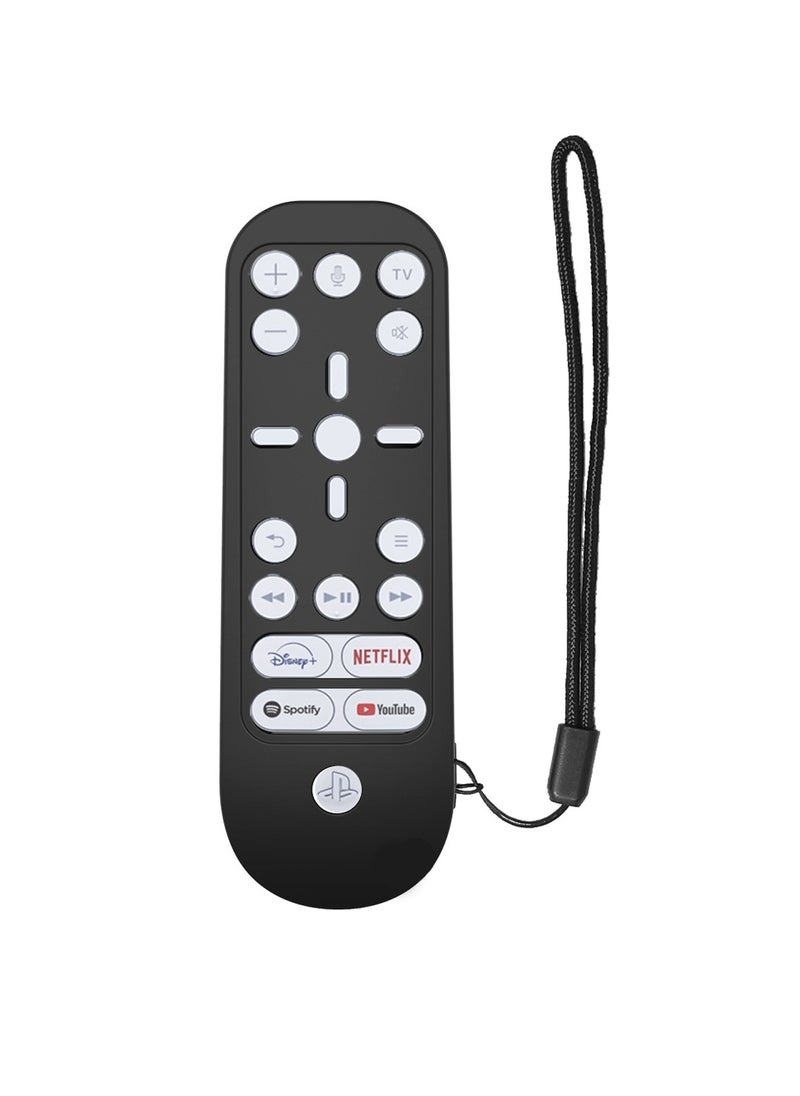 X-level Silicone Protective Remote Case for Sony PS5 PlayStation 5 Media Remote Cover, Ergonomic Design Protector Skin for PS5 Remote Control, Anti-slip, Anti-dust Shock Absorption Washable (Black)  - Image 1