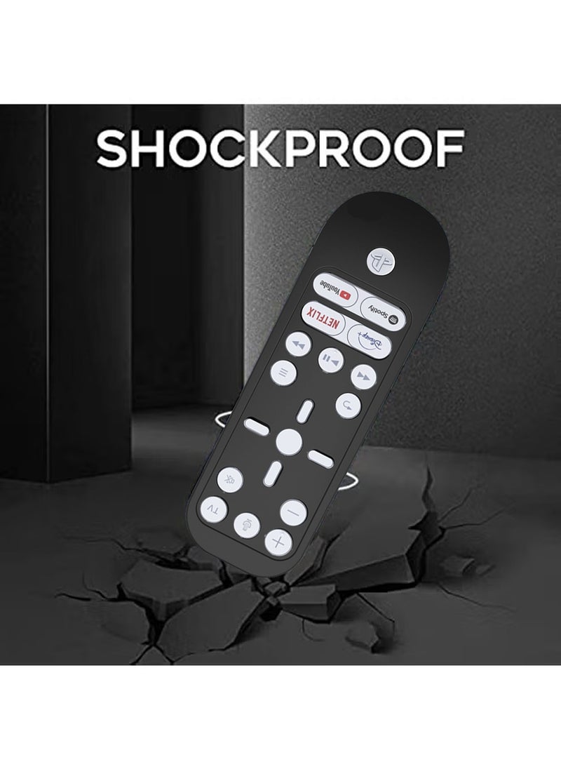 X-level Silicone Protective Remote Case for Sony PS5 PlayStation 5 Media Remote Cover, Ergonomic Design Protector Skin for PS5 Remote Control, Anti-slip, Anti-dust Shock Absorption Washable (Black)  - Image 3
