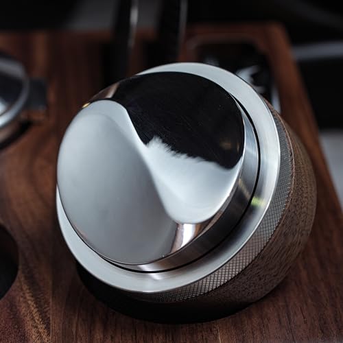 KNODOS 58.5mm Espresso Distributor Walnut Coffee Distribution Tool Adjustable Depth Stainless Steel Espresso Leveler Premium Espresso Machine Accessories For Coffee Bar - Image 5