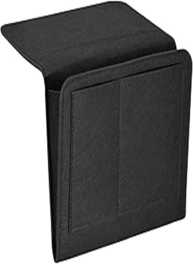 PATIKIL PATIKIL 11in Bedside Caddy, Bed Caddy Bedside Organizer Hanging 5 Pocket Soft Felt Bed Pockets Bedside Storage Organizer Remote Control Holder for Bedroom Phones Glasses, color may vary 