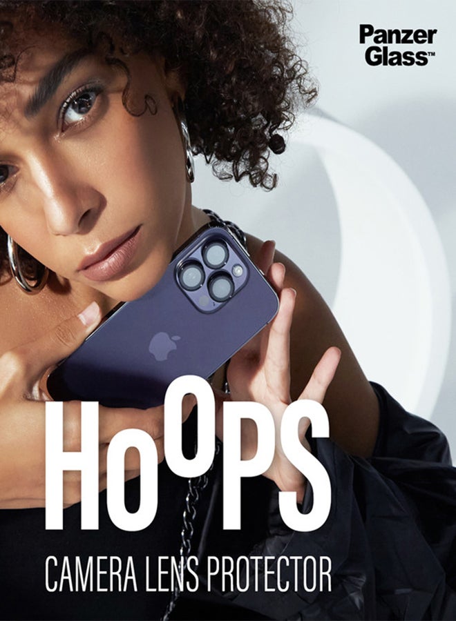 بانزرجلاس واقي عدسة الكاميرا بانزر جلاس هوبز لهاتف آيفون 15 برو و 15 برو ماكس باللون الأزرق التيتانيومي - Image 3